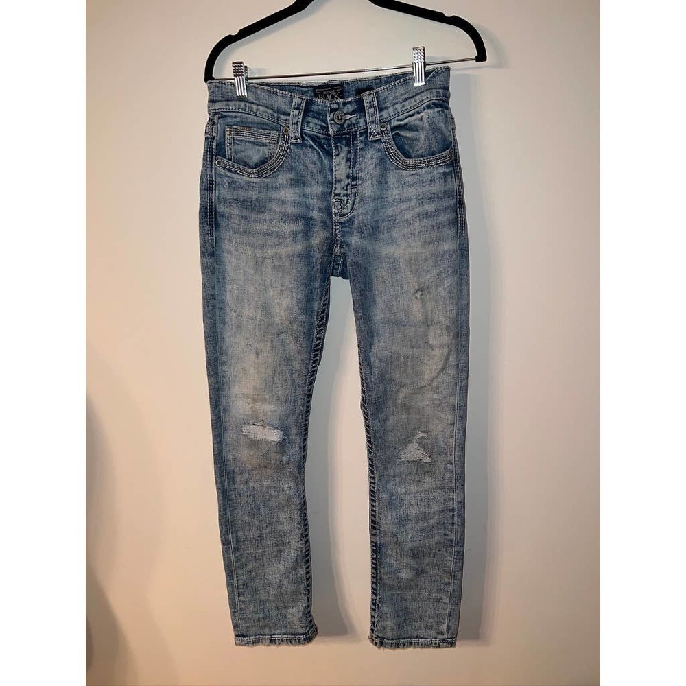 Buckle Black Straight Leg Jeans
